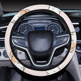 Cute Shiba Inu Dog Apple pattern Car Steering Wheel Cover