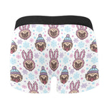 Cute pug hat rabbit costume pattern Men's All Over Print Boxer Briefs Men's Underwear