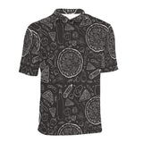 Pizza pattern Men's All Over Print Polo Shirt