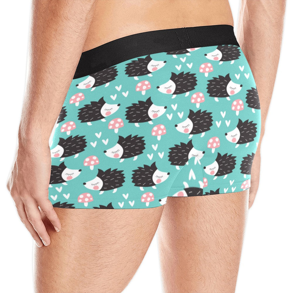 Hedgehog Pattern Print Design 03 Men's All Over Print Boxer Briefs Men's Underwear