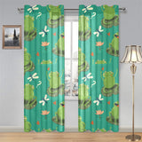 Cute frog dragonfly design pattern Gauze Curtain