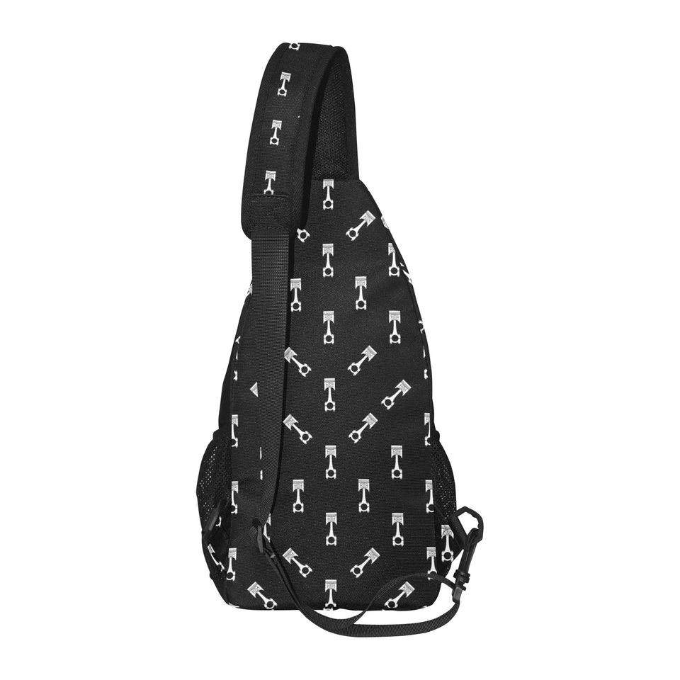 Engine Piston Black Theme Pattern Print Design 03 All Over Print Chest Bag