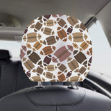 American football ball pattern Car Headrest Cover