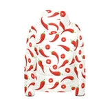 Chili pattern Kids' Boys' Girls' Padded Hooded Jacket