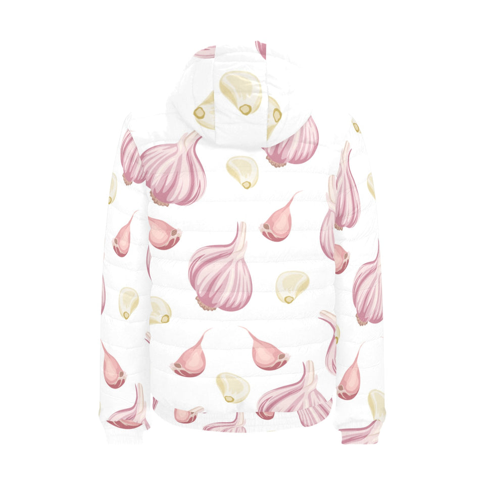 Garlic pattern Men's Padded Hooded Jacket