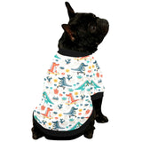 Cute Crocodile Pattern All Over Print Pet Dog Round Neck Fuzzy Shirt