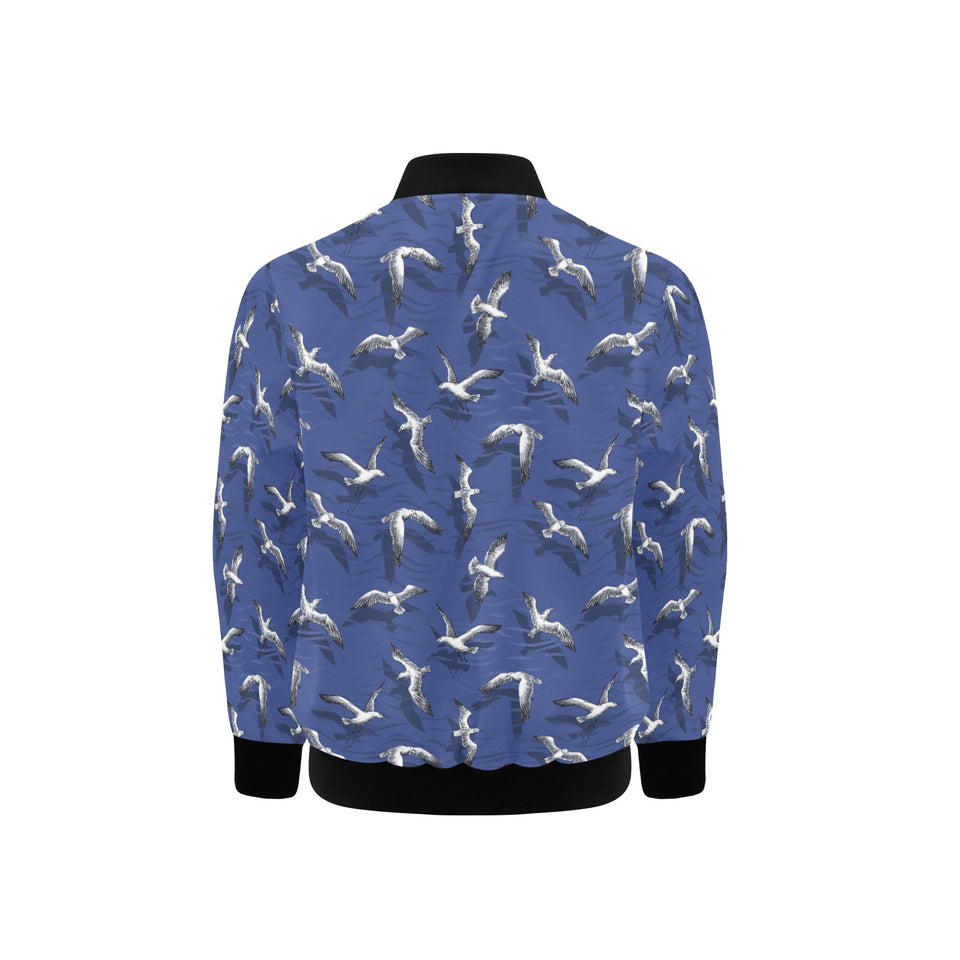 Seagull Pattern Print Design 03 Kids' Boys' Girls' Bomber Jacket