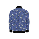 Seagull Pattern Print Design 03 Kids' Boys' Girls' Bomber Jacket
