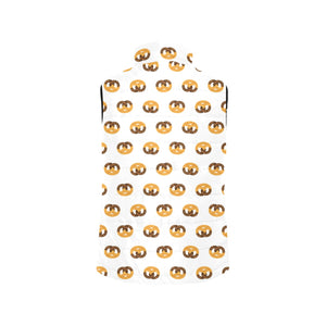 Pretzels Pattern Print Design 02 Men's Padded Vest
