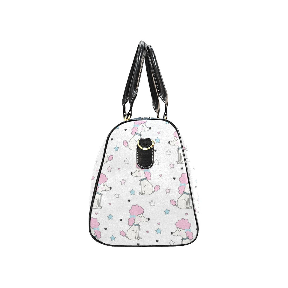 Cute poodle dog star pattern Travel Bag