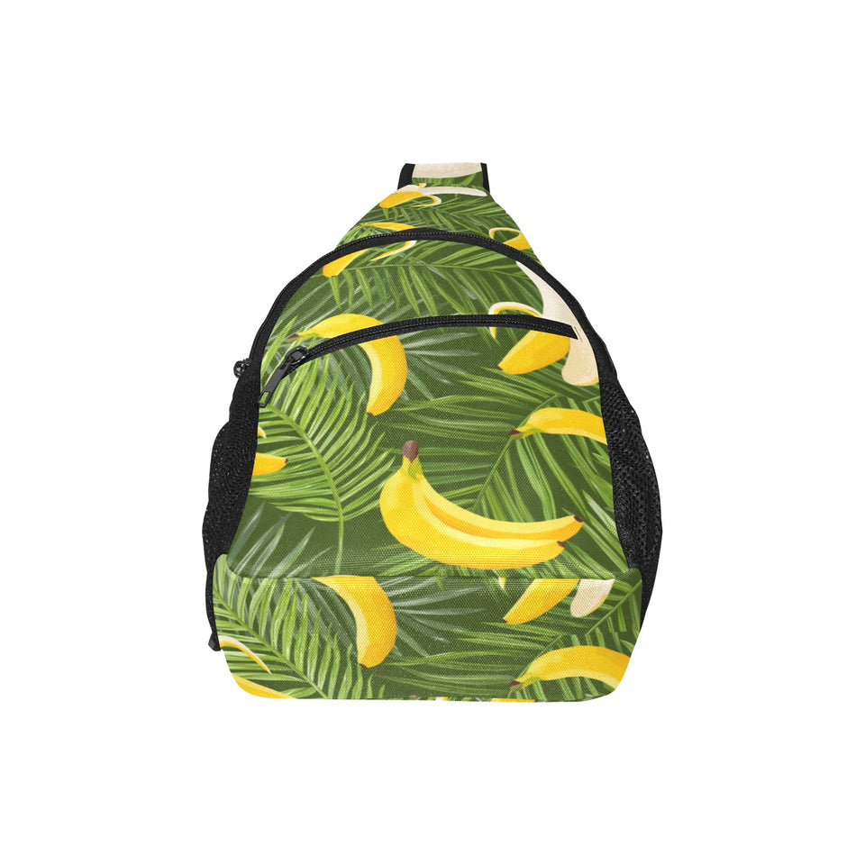 Banana Palm Leaves pattern All Over Print Chest Bag