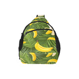 Banana Palm Leaves pattern All Over Print Chest Bag