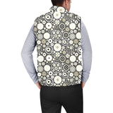 Gear Pattern Print Design 02 Men's Padded Vest