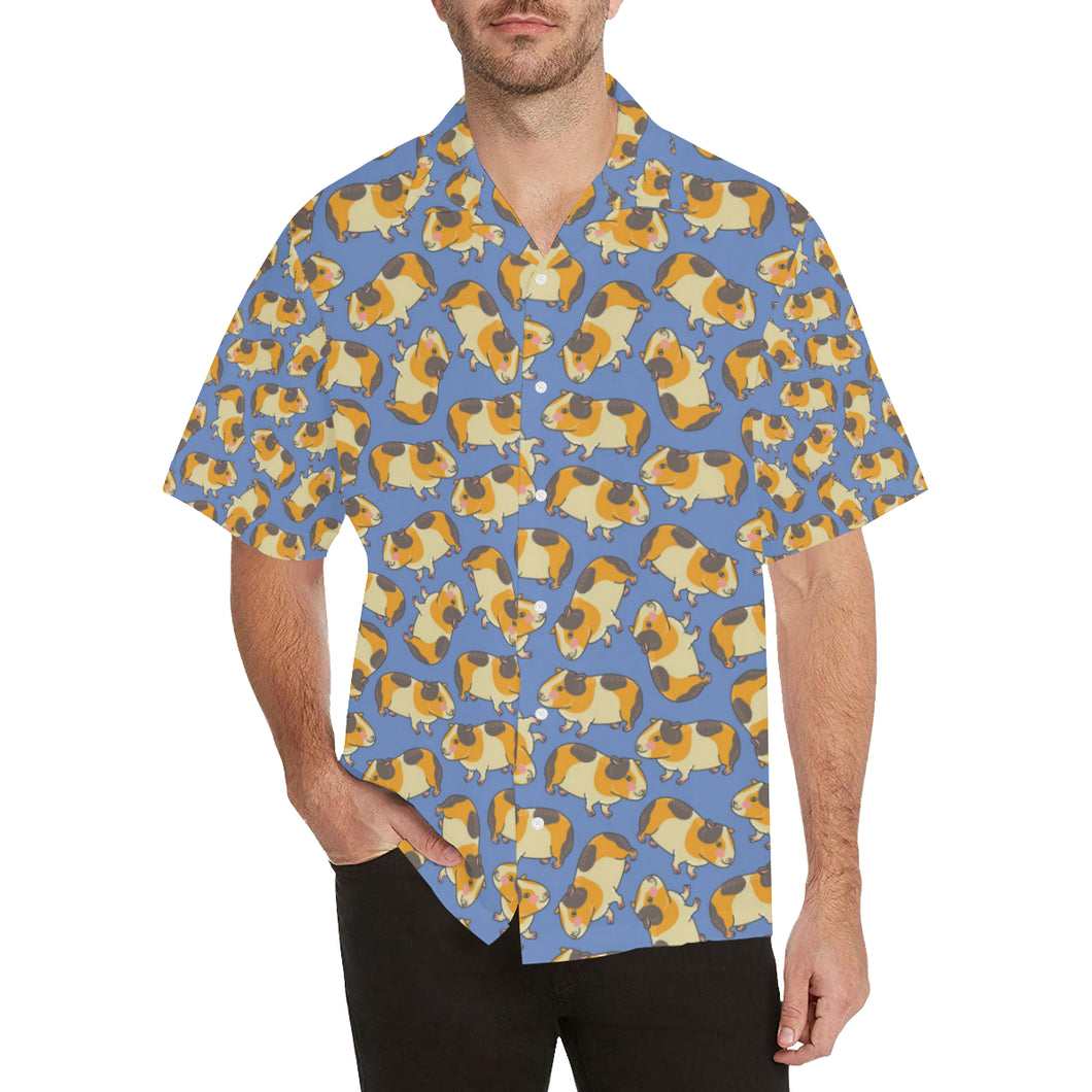 Guinea Pig Pattern Print Design 02 Men's All Over Print Hawaiian Shirt (Model T58)