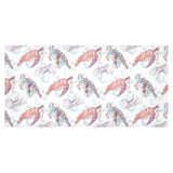 Watercolor sea turtle jellyfish pattern Tablecloth