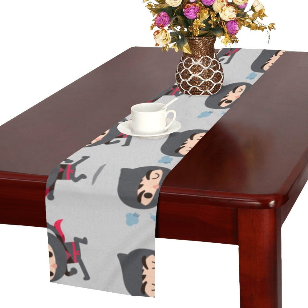 Cute ninja pattern Table Runner