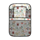 Bicycle Pattern Print Design 05 Car Seat Back Organizer