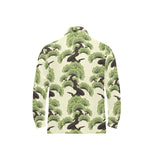 Bonsai pattern Men's Long Sleeve Polo Shirt