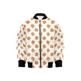 Pancake Pattern Print Design 01 Kids' Boys' Girls' Bomber Jacket
