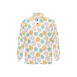 colorful onions white background Men's Long Sleeve Polo Shirt