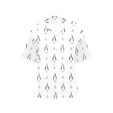 Penguin pattern Women's All Over Print Hawaiian Shirt