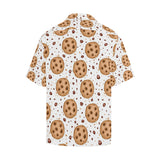chocolate chip cookie pattern Men's All Over Print Hawaiian Shirt