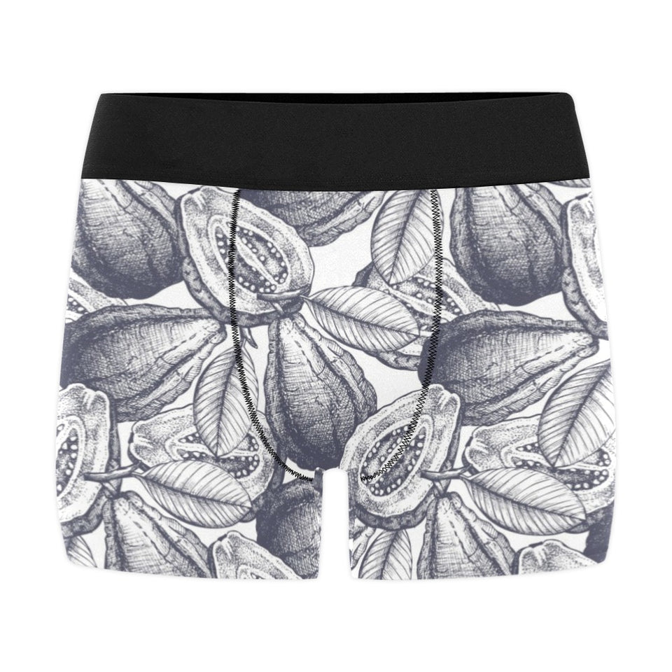 Guava tropical hand drawn pattern Men's All Over Print Boxer Briefs Men's Underwear