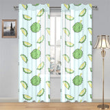 Durian pattern blue background Gauze Curtain