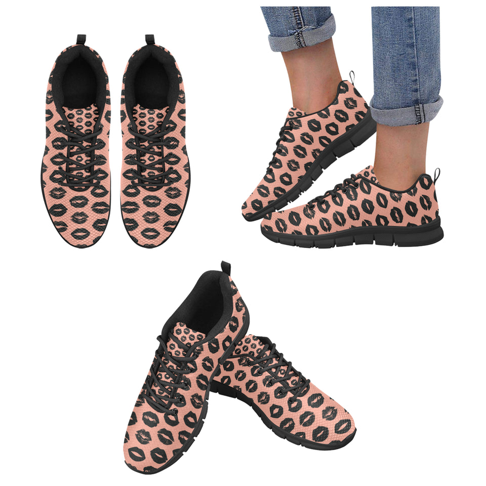 Lips Pattern Print Design 02 Women's Sneaker Shoes