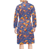 Clown Fish Pattern Print Design 04 Men's Long Sleeve Belted Night Robe