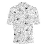 Spider web cobweb pattern Men's All Over Print Polo Shirt
