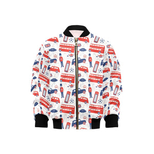 British Pattern Print Design 03 Kids' Boys' Girls' Bomber Jacket
