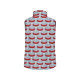 Sausage Pattern Print Design 02 Women's Padded Vest