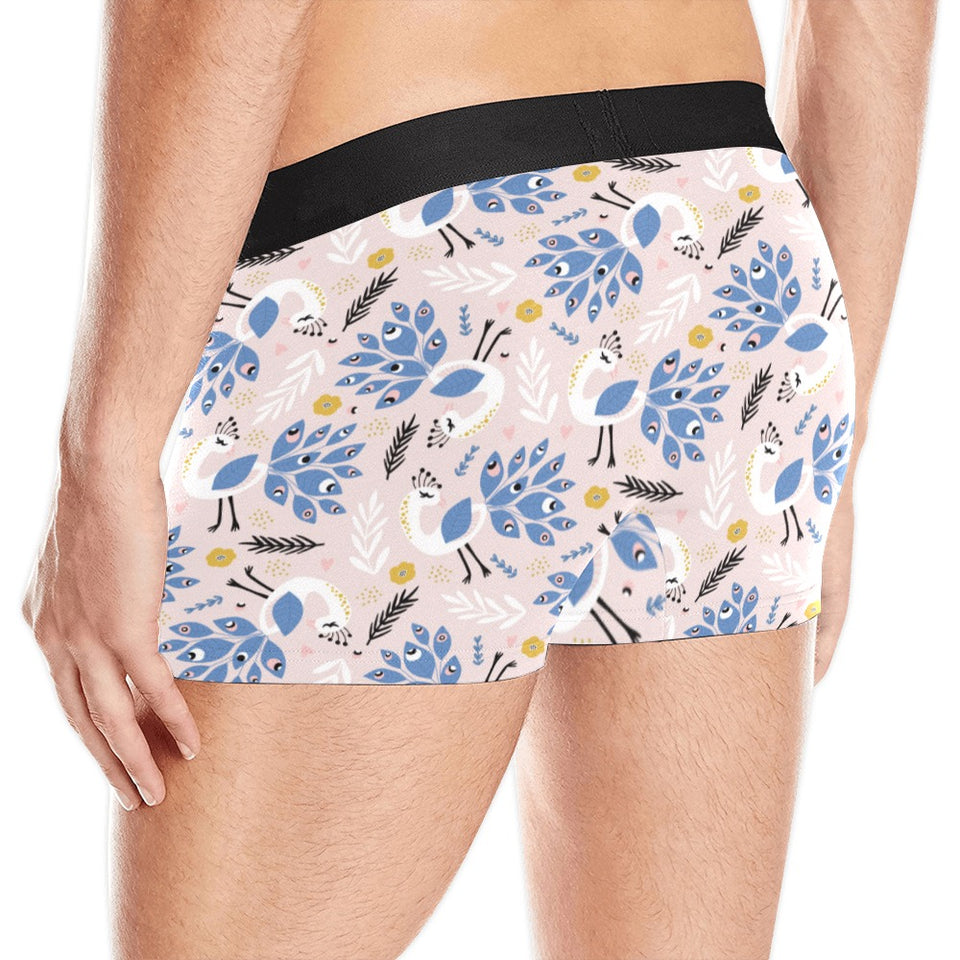 Cute peacock pattern Men's All Over Print Boxer Briefs Men's Underwear