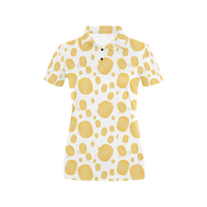 Potato Chips Pattern Print Design 03 Women's All Over Print Polo Shirt