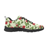 Red apples leaves pattern Men's Sneaker Shoes