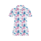 Hummingbird Pattern Print Design 02 Women's All Over Print Polo Shirt