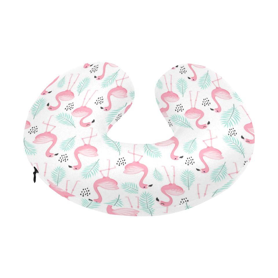 Cute flamingo pattern U-Shaped Travel Neck Pillow