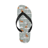 Beautiful deers Winter Christmas Unisex Flip Flops