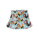 Rooster chicken cock snowfalke Unisex Bucket Hat