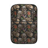 Skull rose humming bird flower pattern Car Seat Back Organizer