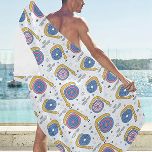Snail Pattern Print Design 05 Beach Towel