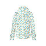 Fried Eggs Pattern Print Design 04 Women's Padded Hooded Jacket