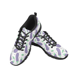 Eggplant Pattern Print Design 05 Men's Breathable Sneakers ( Model 055)