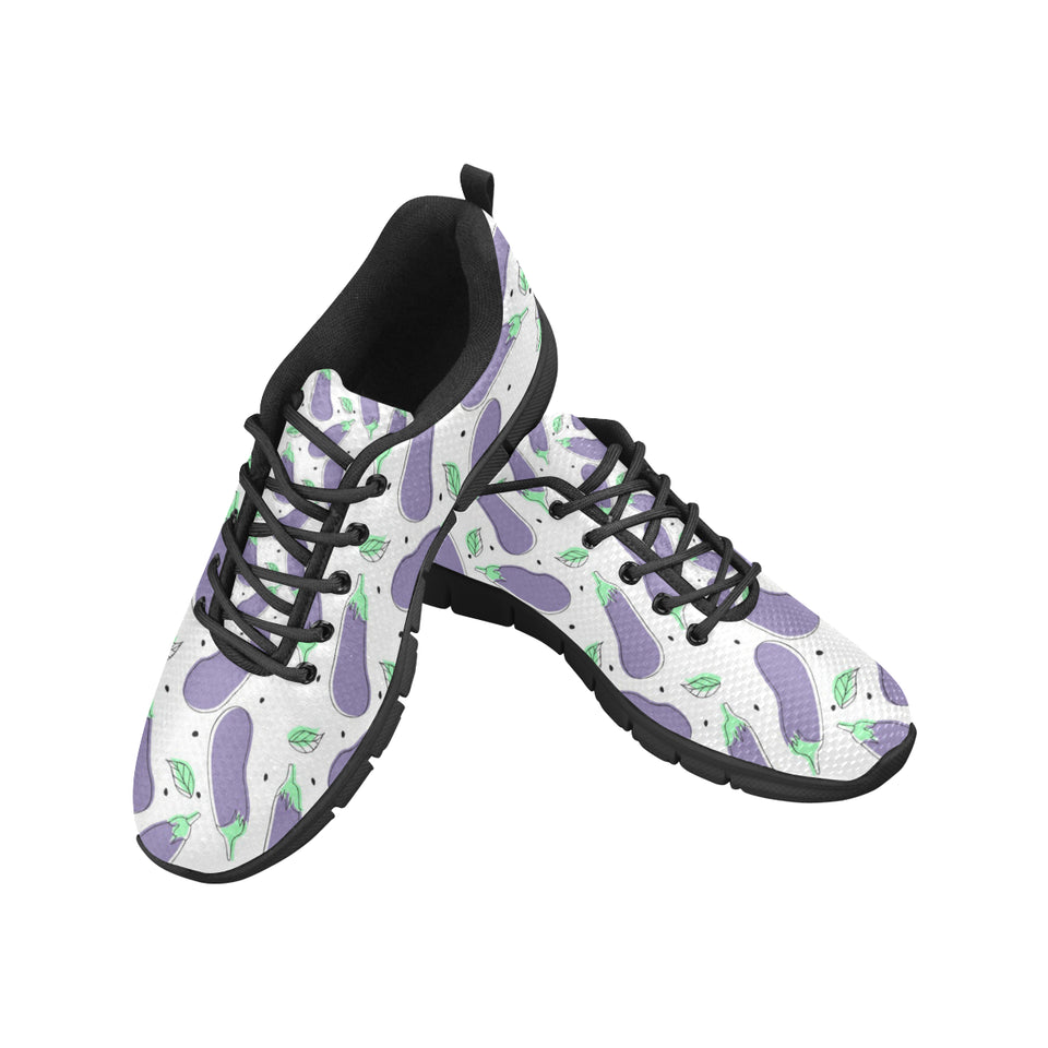 Eggplant Pattern Print Design 05 Men's Breathable Sneakers ( Model 055)