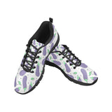 Eggplant Pattern Print Design 05 Men's Breathable Sneakers ( Model 055)