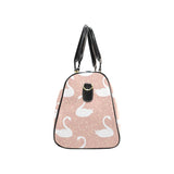 Swan flower light pink background Travel Bag