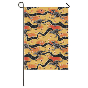 Kangaroo Australian aboriginal art pattern House Flag Garden Flag