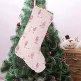 Poodle dog pink color theme Christmas Stocking