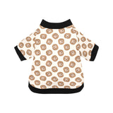 Lion Pattern Print Design 01 All Over Print Pet Dog Round Neck Fuzzy Shirt